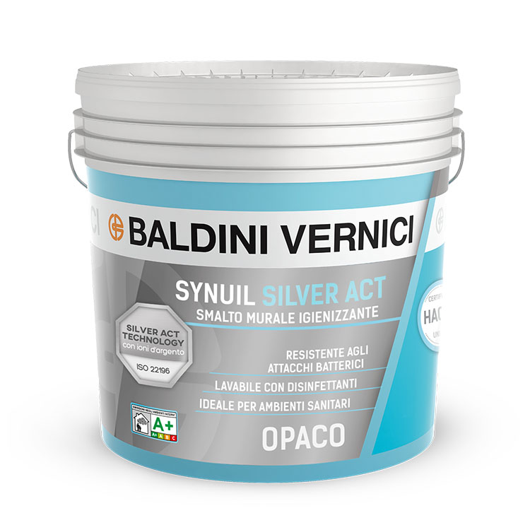 Synuil Silver Act opaco baldini smalto murale